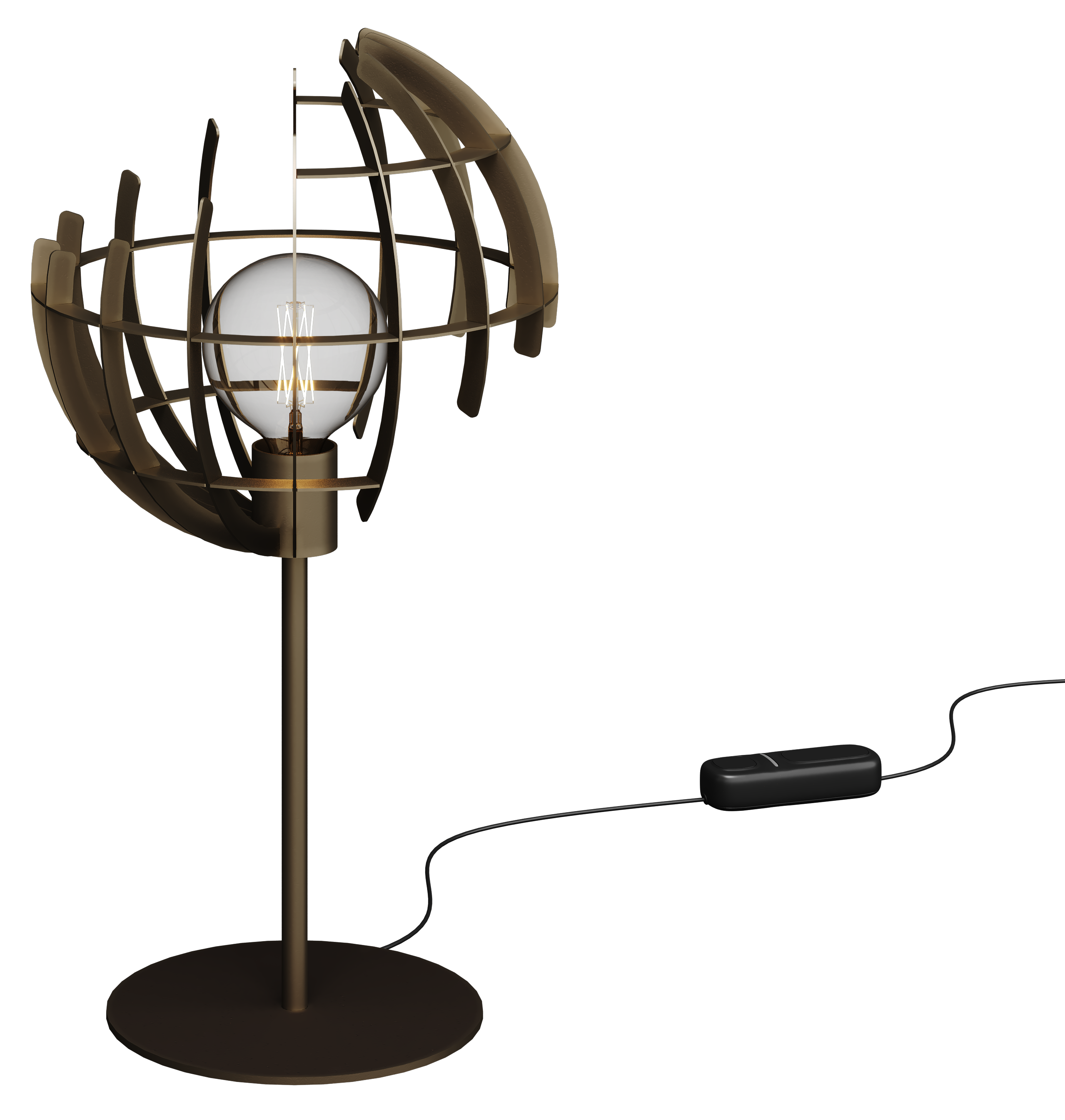 Tafellamp Ztahl - 2412 Terra ⌀35  x H65 cm