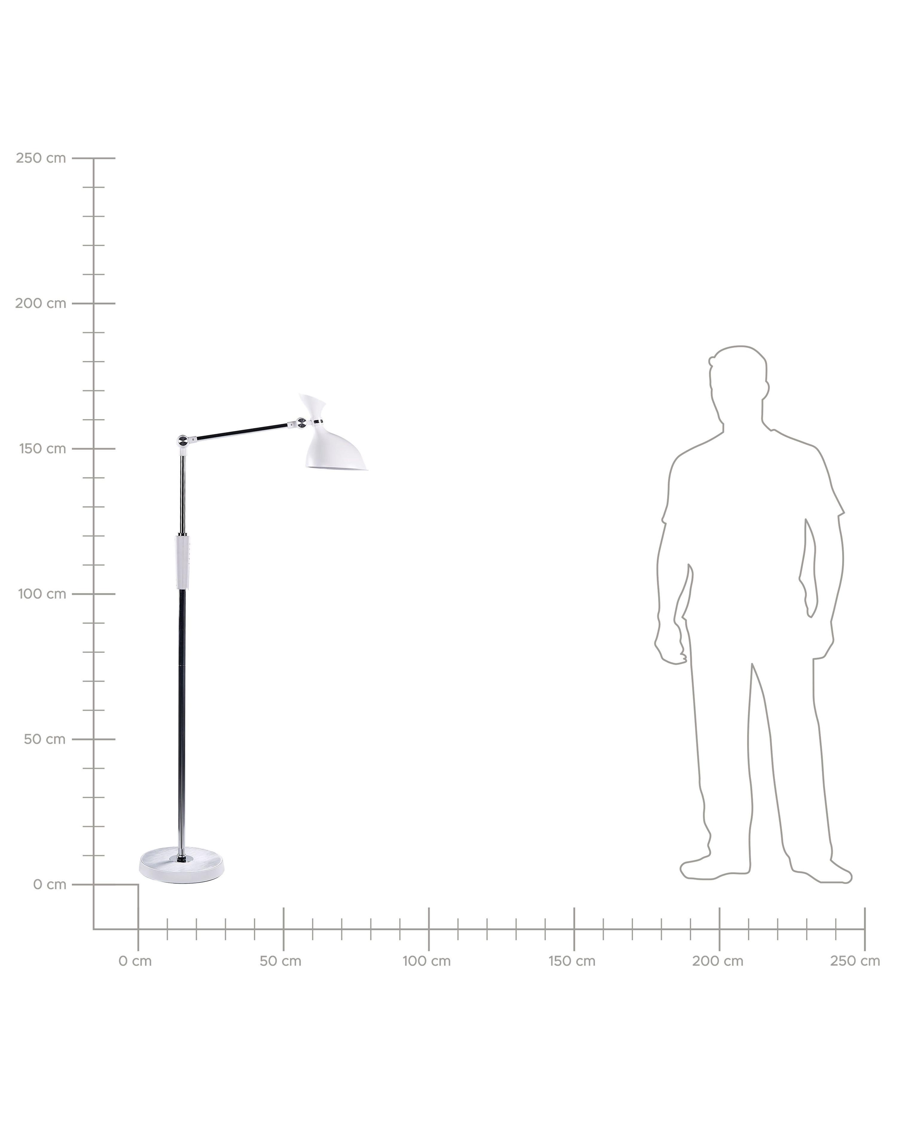 LED staande lamp ANDROMEDA met dimmer Metaal Wit
