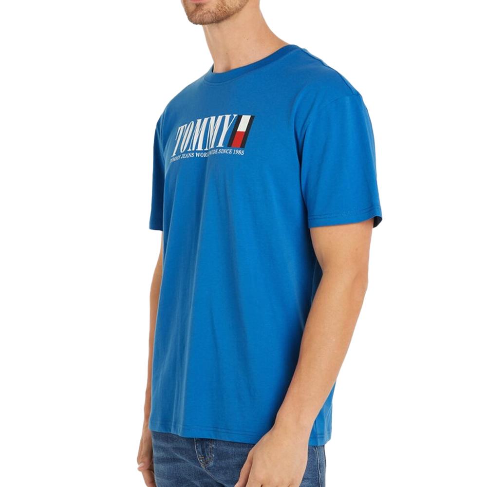 Tommy Hilfiger T-shirt Bleu Homme Tommy Hilfiger Dna