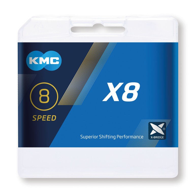 KMC X8 8-Speed kæde til Shimano og Sram