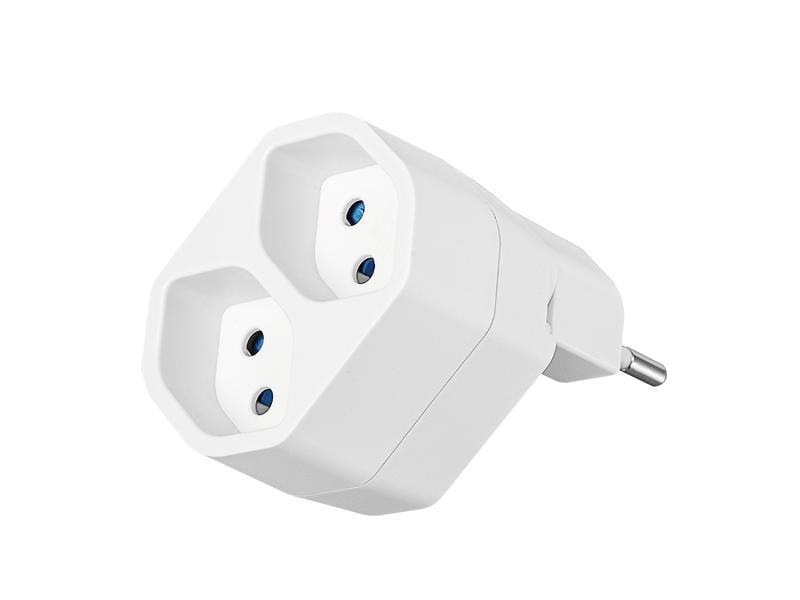 STEFFEN Manta Mehrfachadpater 2xT13 drehbar 2 Mehrfachadapter LINE 2xT13 drehbar 320° weiss