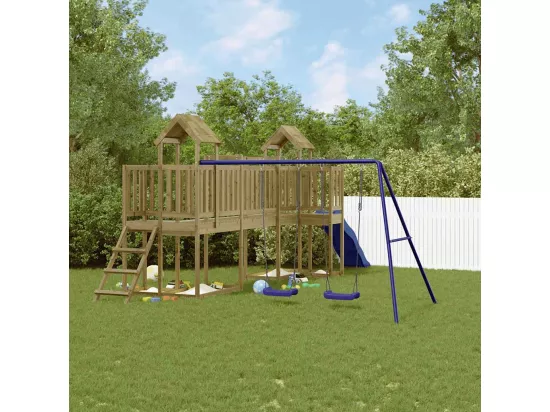 Aire de jeux d'extérieur bois de pin imprégné