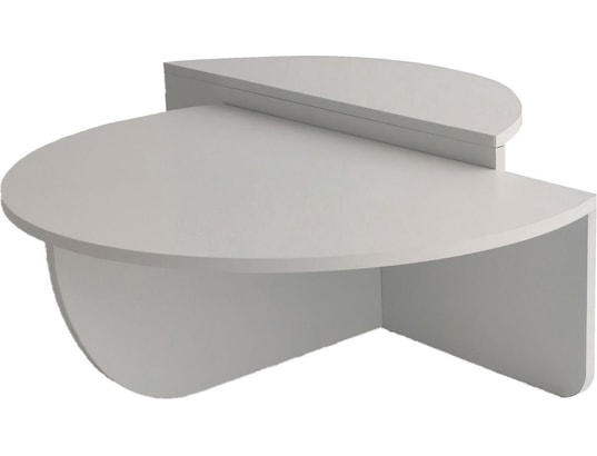 CONCEPT1 - Table basse Orion blanc 90 x 60 x h30cm