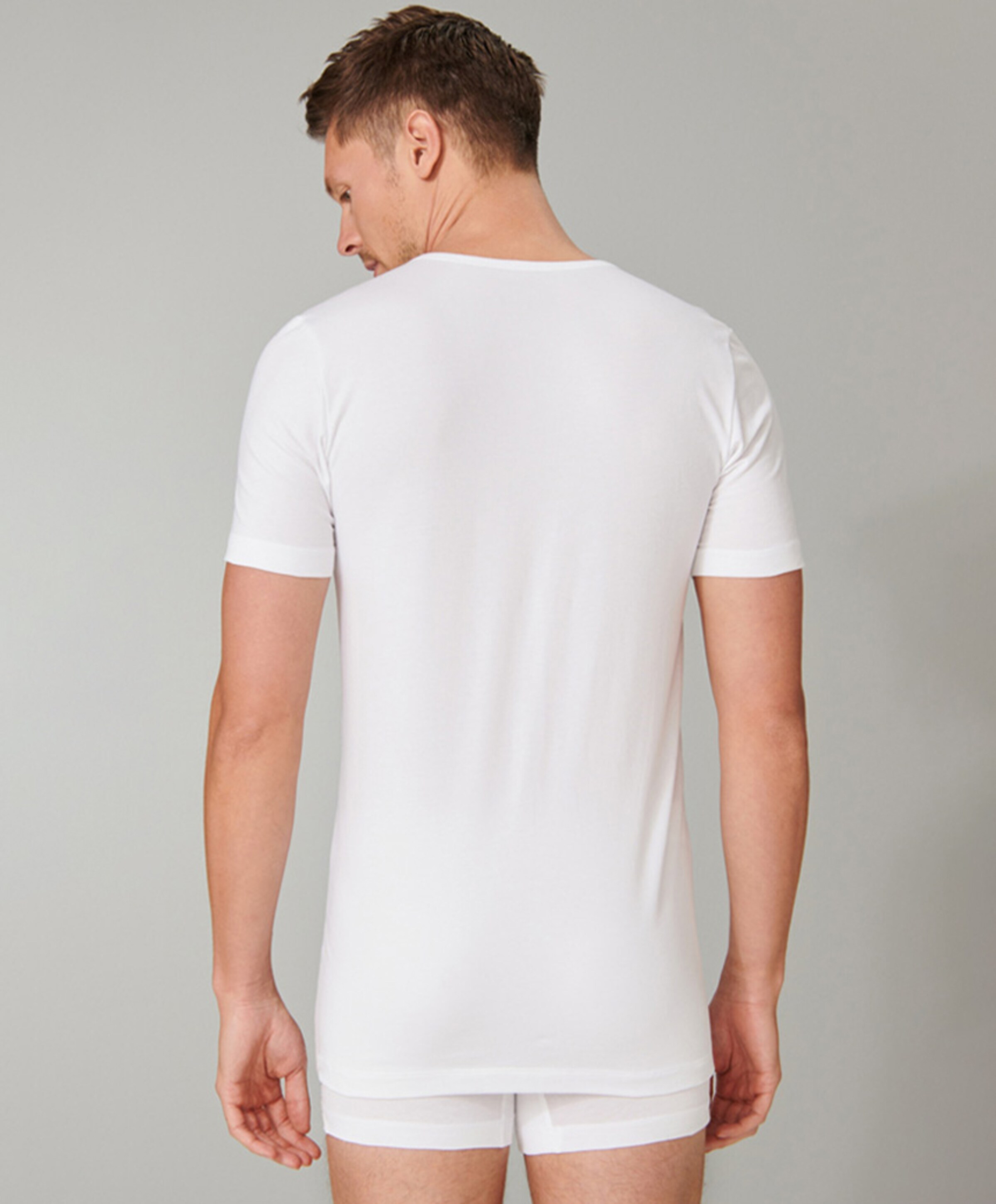 Schiesser Heren T-shirt wit