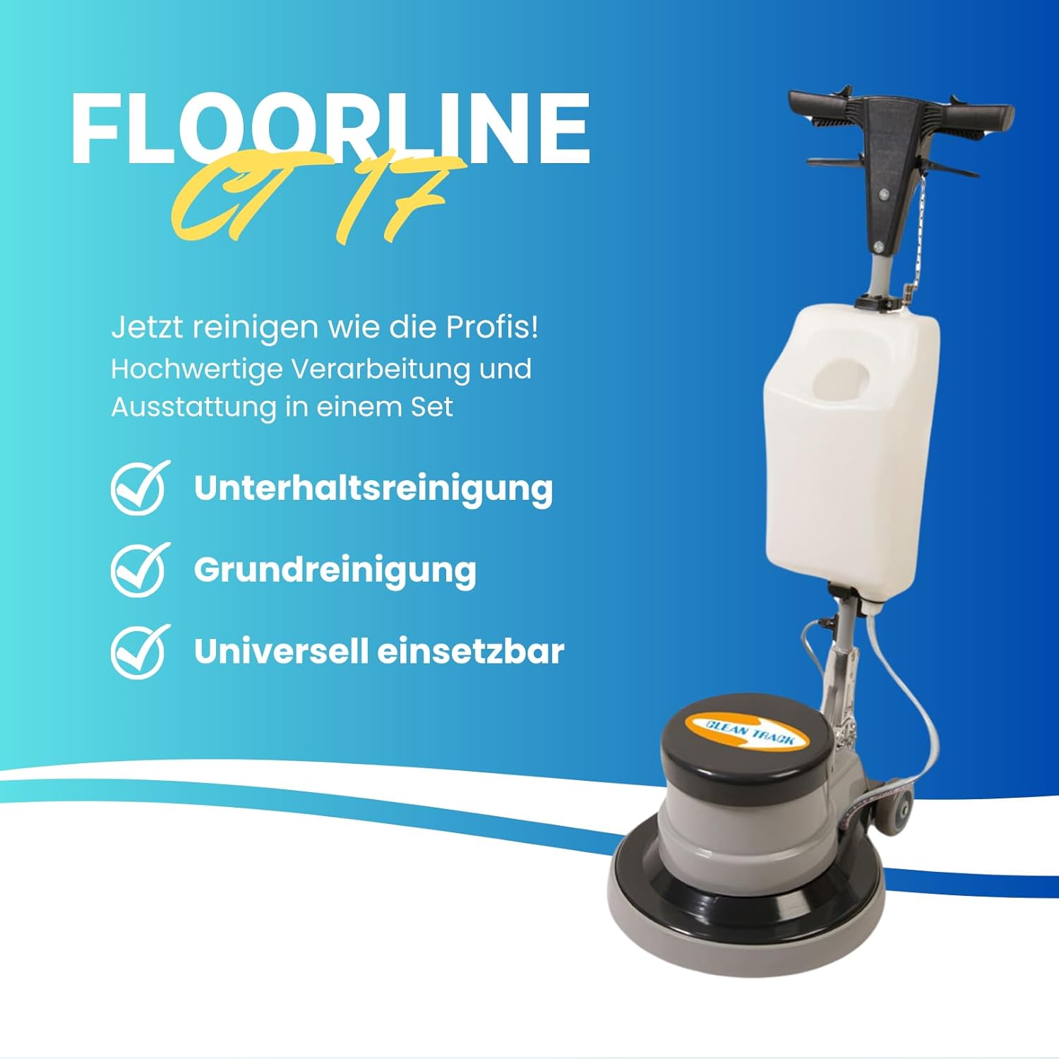 Einscheibenmaschine FloorLine CT 17 ohne Zubehör Poliermaschine hchwertige Singledisc Schrubbmaschine Bodenreinigung