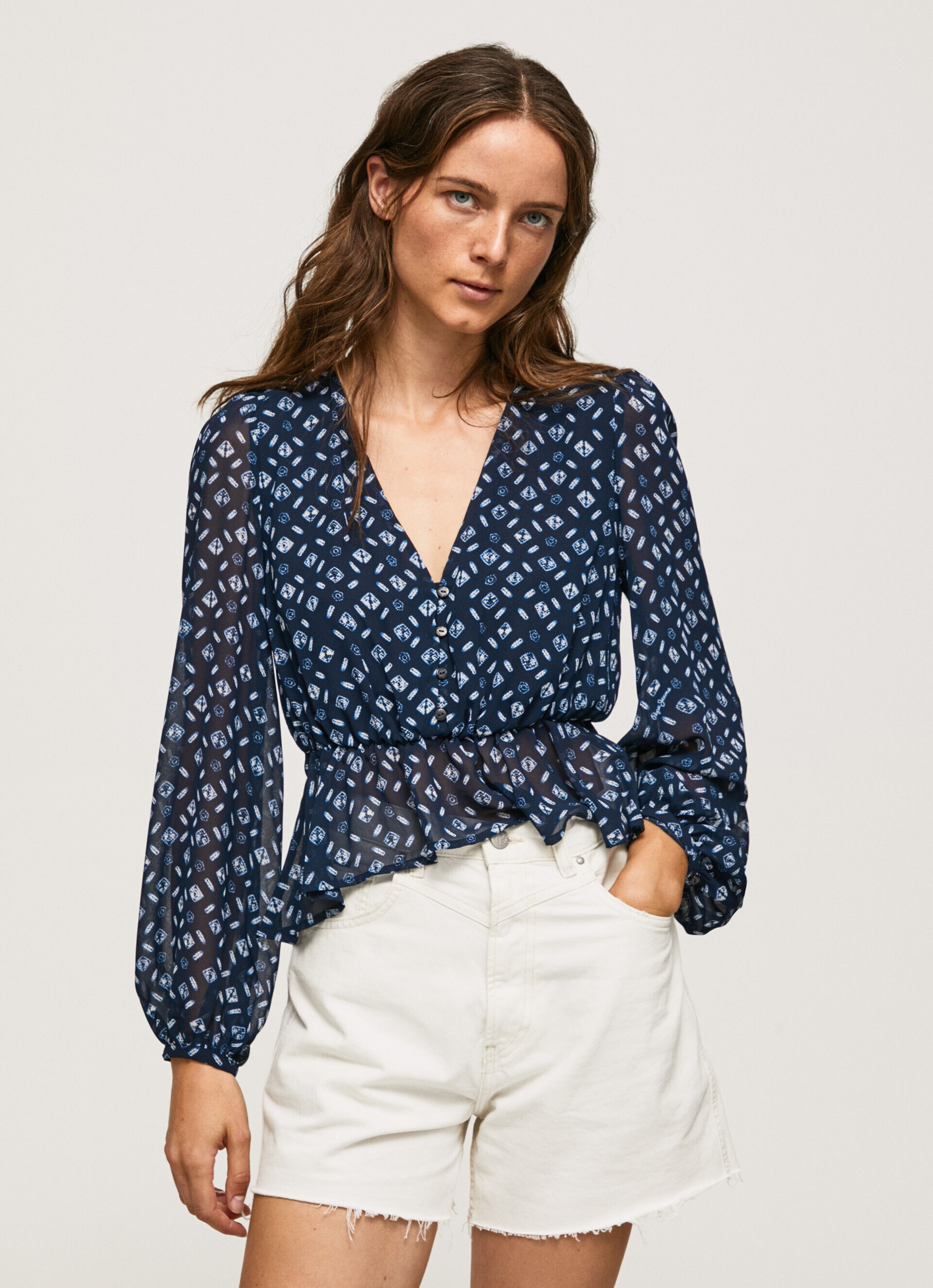 TOP FIT CROPPED CUELLO PICO - multi