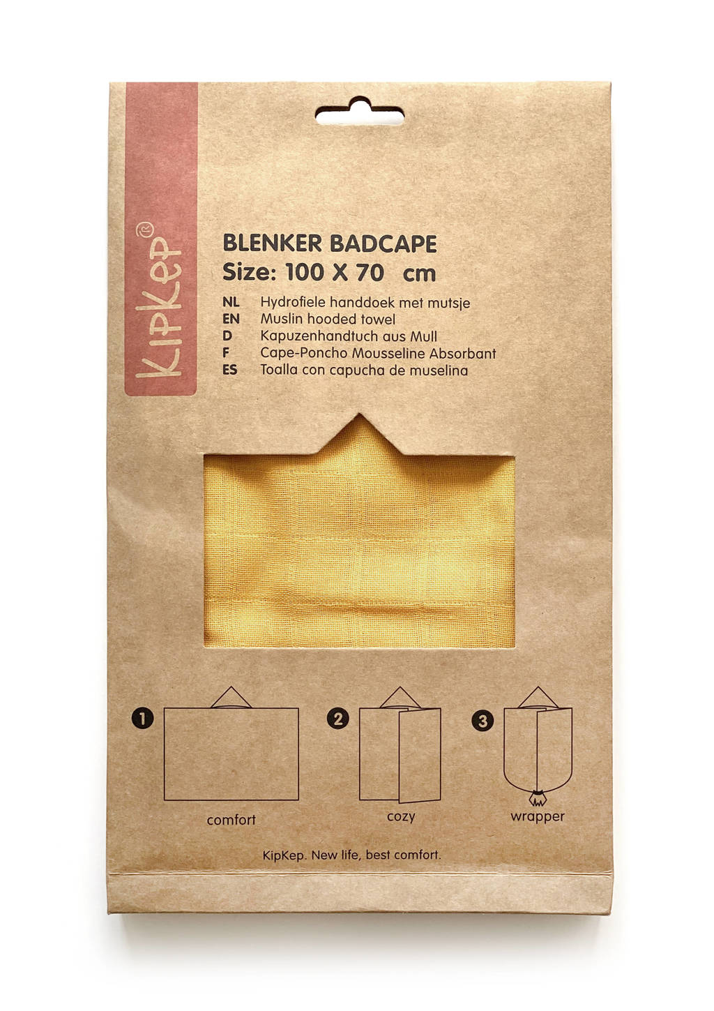 hydrofiele badcape Blenker 70x100 cm Little Bees
