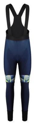 Collant vélo thermique CUB COLD bleu/jaune