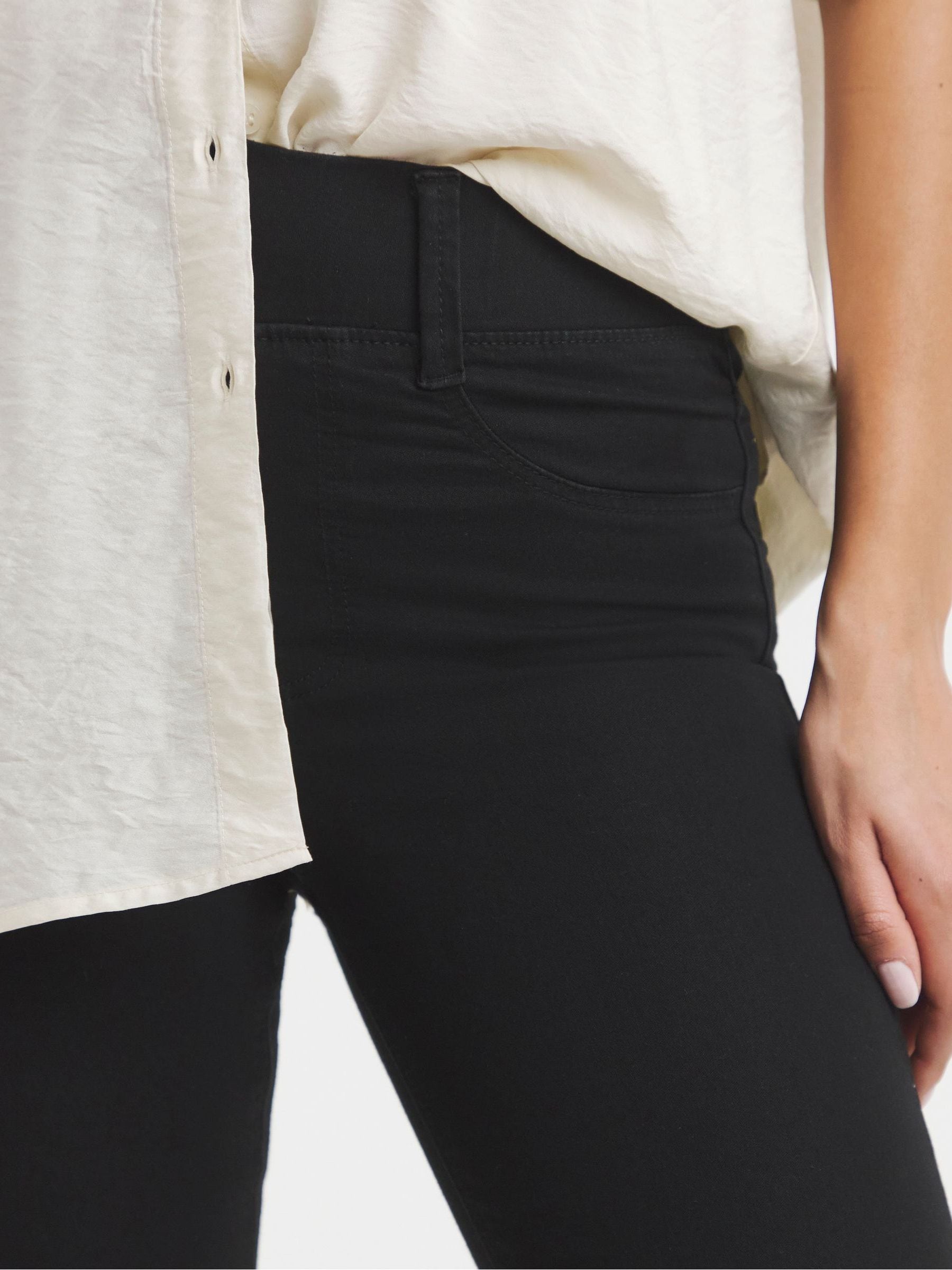 Zwart - Simply Be skinny jegging met elastische taille