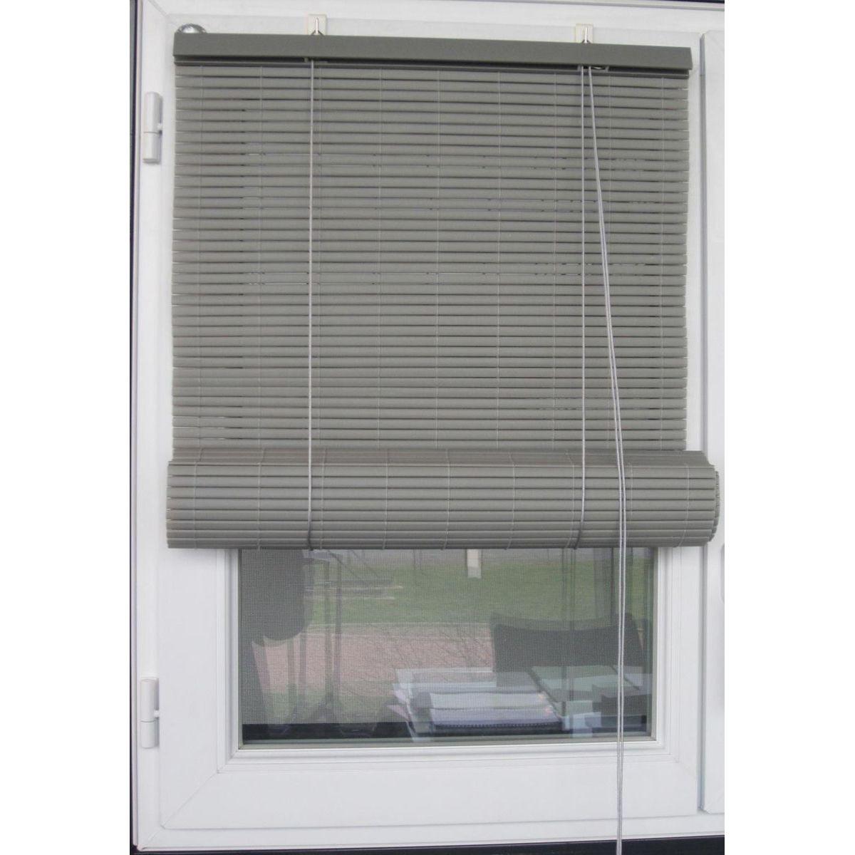 STORE ENROULEUR PVC 60X180CM GRIS
