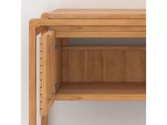 Meuble de salle de bain en bois de teck 90 cm - Lucette