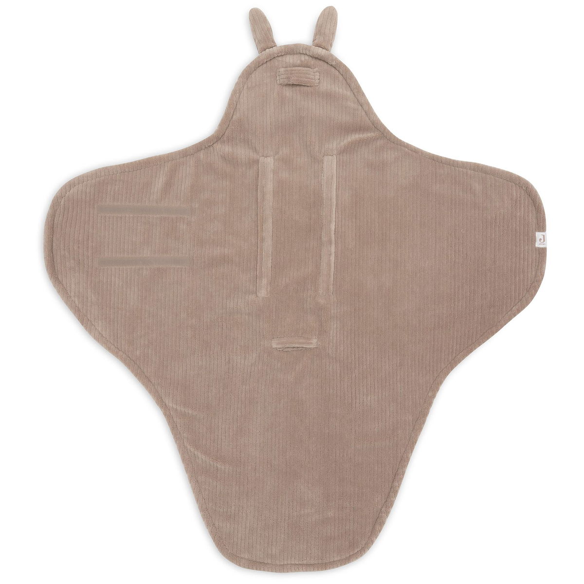 JolleinJollein   Einschlagdecke für Babyschale cloudy rib milky coffee