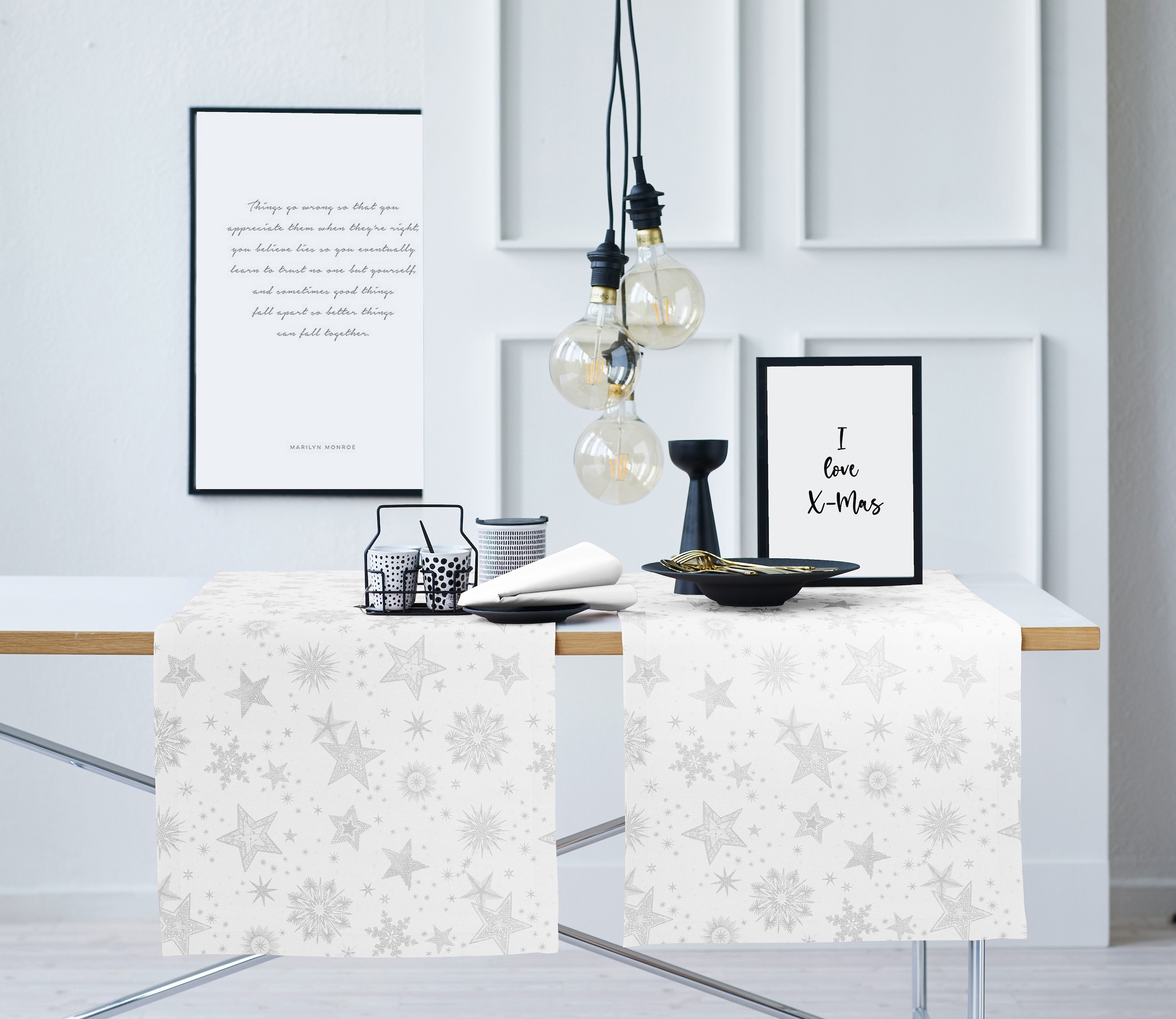 APELT Tischläufer »9602 CHRISTMAS ELEGANCE, Weihnachtsdeko, Weihnachten« Lurex-Jacquardgewebe