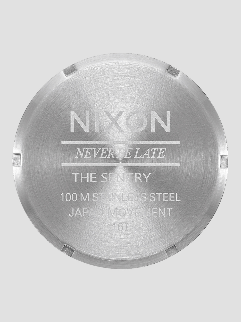 Nixon Sentry Nylon Watch silver/lt brown/asphalt