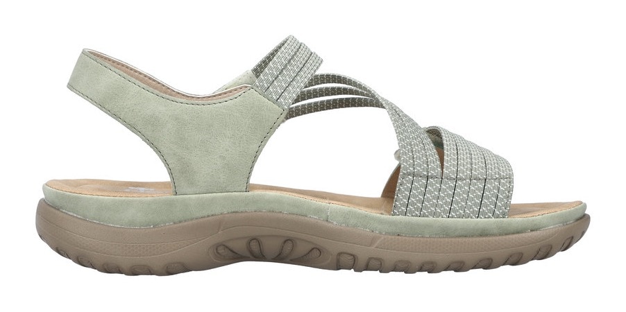Rieker Riemchensandale  Sommerschuh, Sandalette, Keilabsatz, mit Gummizügen