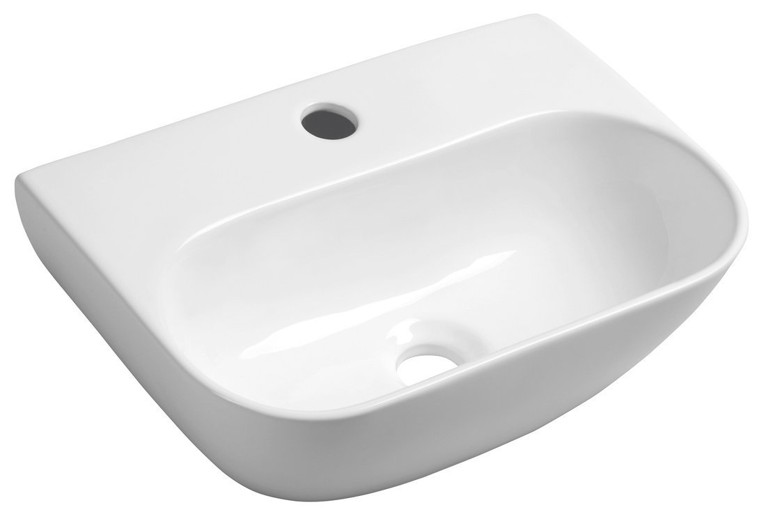 Sapho Nerissa wastafel keramiek 42x29cm wit glans