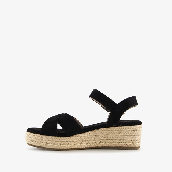 Blue Box dames espadrilles met sleehak zwart