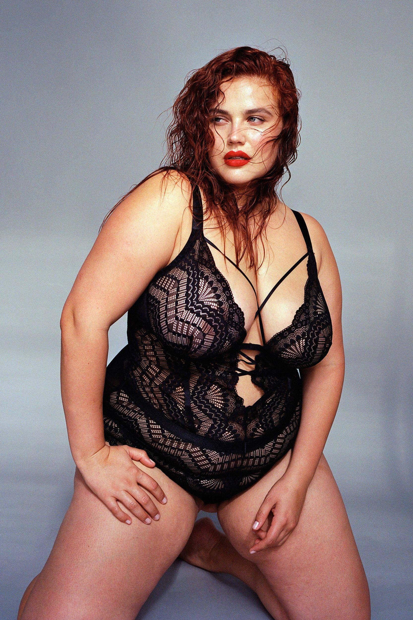 Zizzi stringbody CAETTA zwart