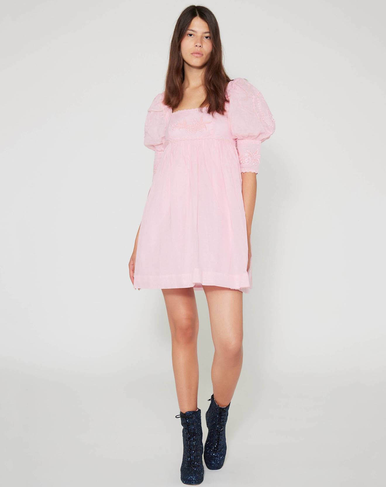 Manoush Robe Babydoll Bridgerton rose poudre