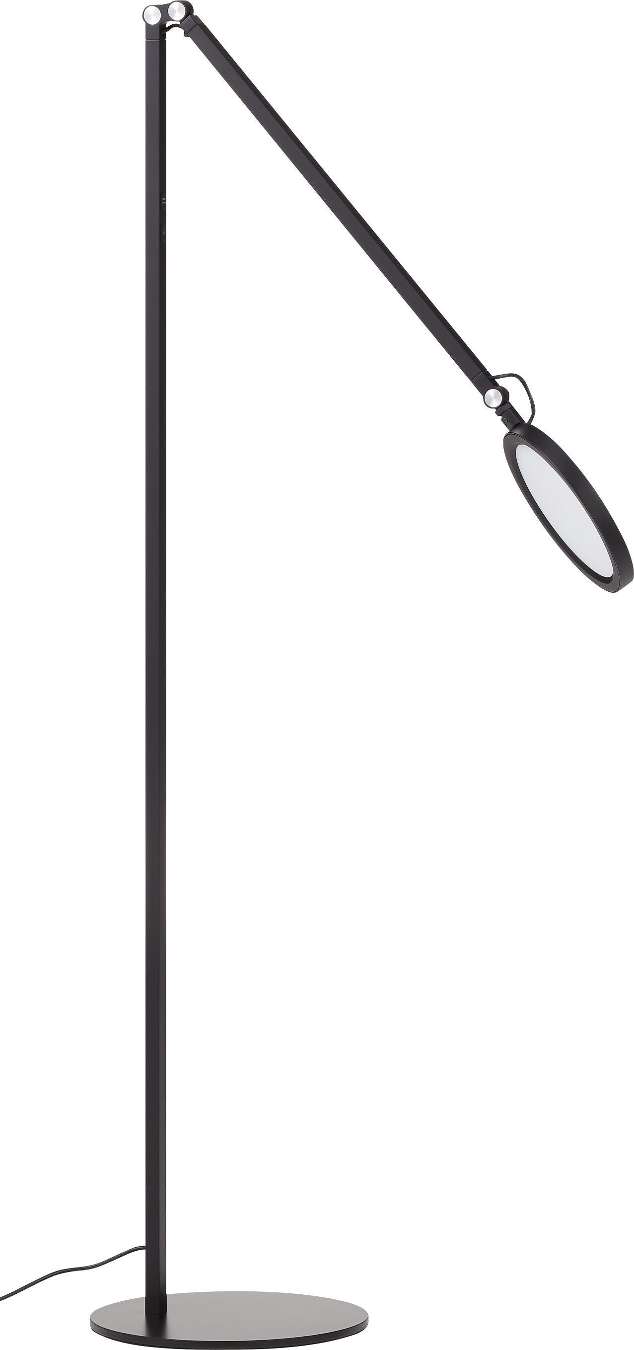 REGINA Stehleuchte - Schwarz / B: 35.0 cm x T: 22.0 cm x H: 160.0 cm