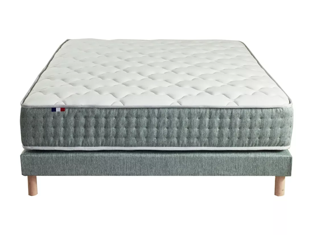 Ensemble matelas HYGGE et sommier : confort ferme et 7 zones Dimensions - 140 x 190 cm