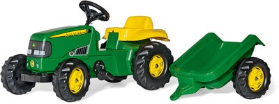 Rolly Toys John Deere Trampetraktor med Tilhenger