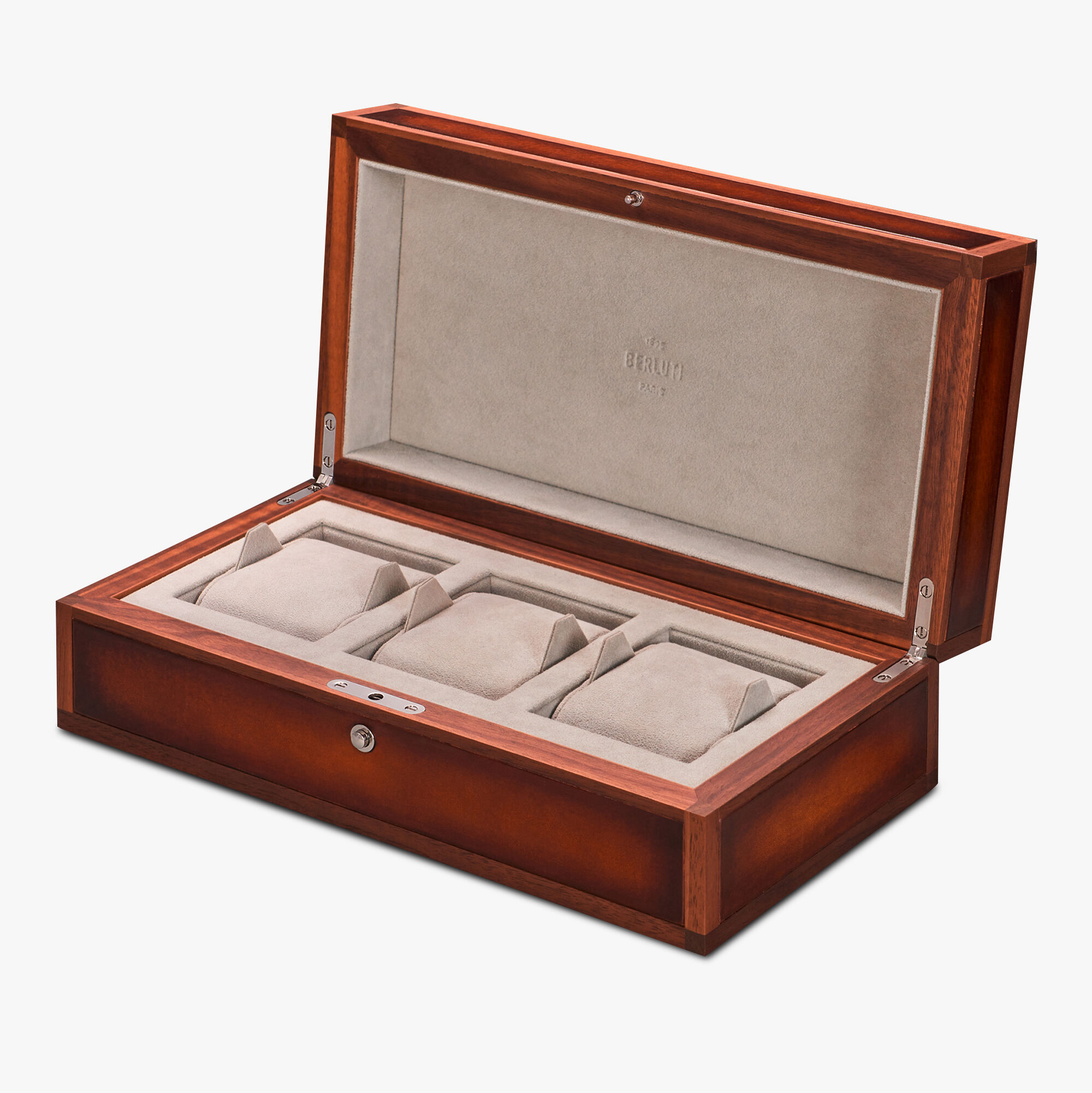 Wood and Leather Watch Box