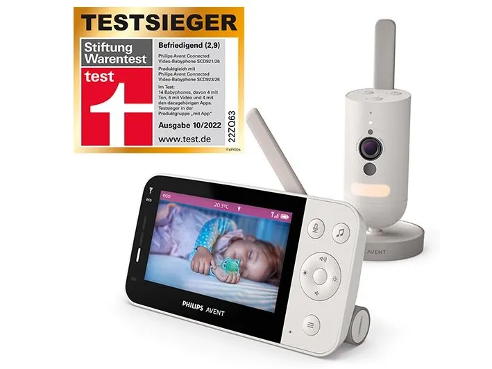 Philips AVENT SCD921 - Baby overvågningssystem - trådløs (Wi-Fi) - 4.3