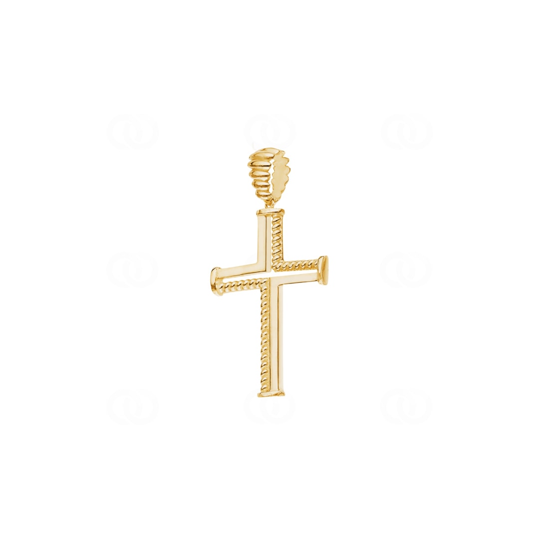 Kreuzanhänger 750/18 K Gelbgold 30 x 19mm