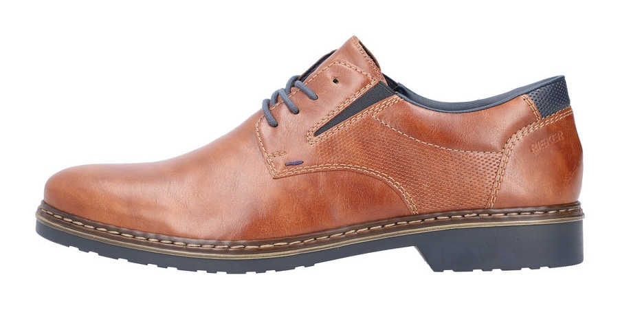 Rieker Schnürschuh  mit Stretcheinsatz, Freizeitschuh, Halbschuh, Schnürschuh