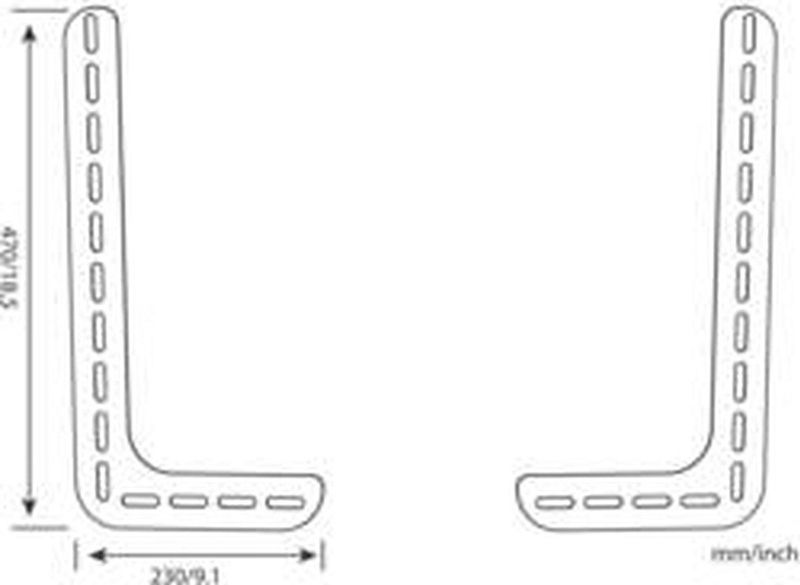 My Wall Soundbar beugel / zwart