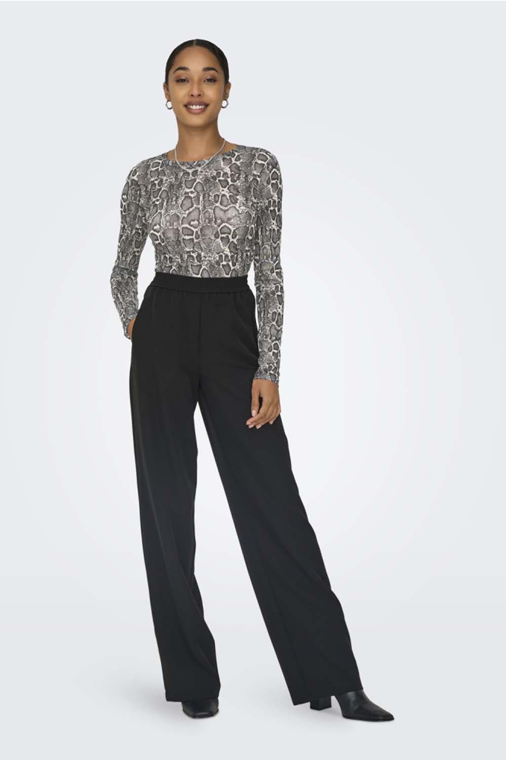 Jacqueline De Yong  Elsa Long Sleeve O-Neck Mesh