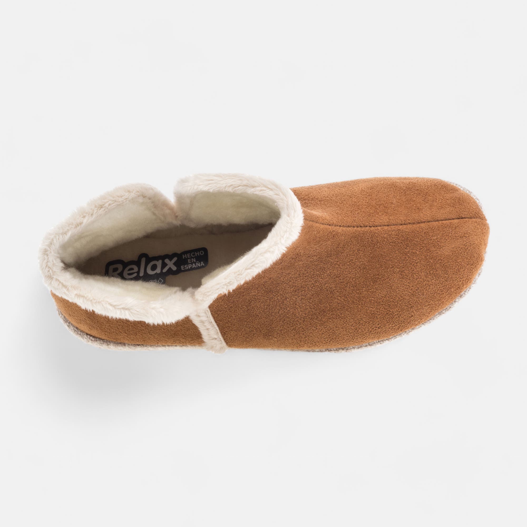 Pantoufles botillons Femme cognac