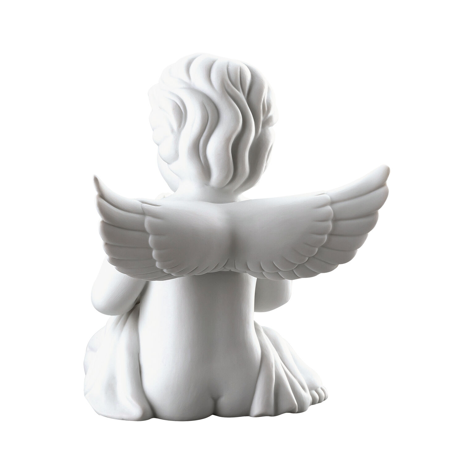 Angels Weiss matt Engel mit Blumentopf
