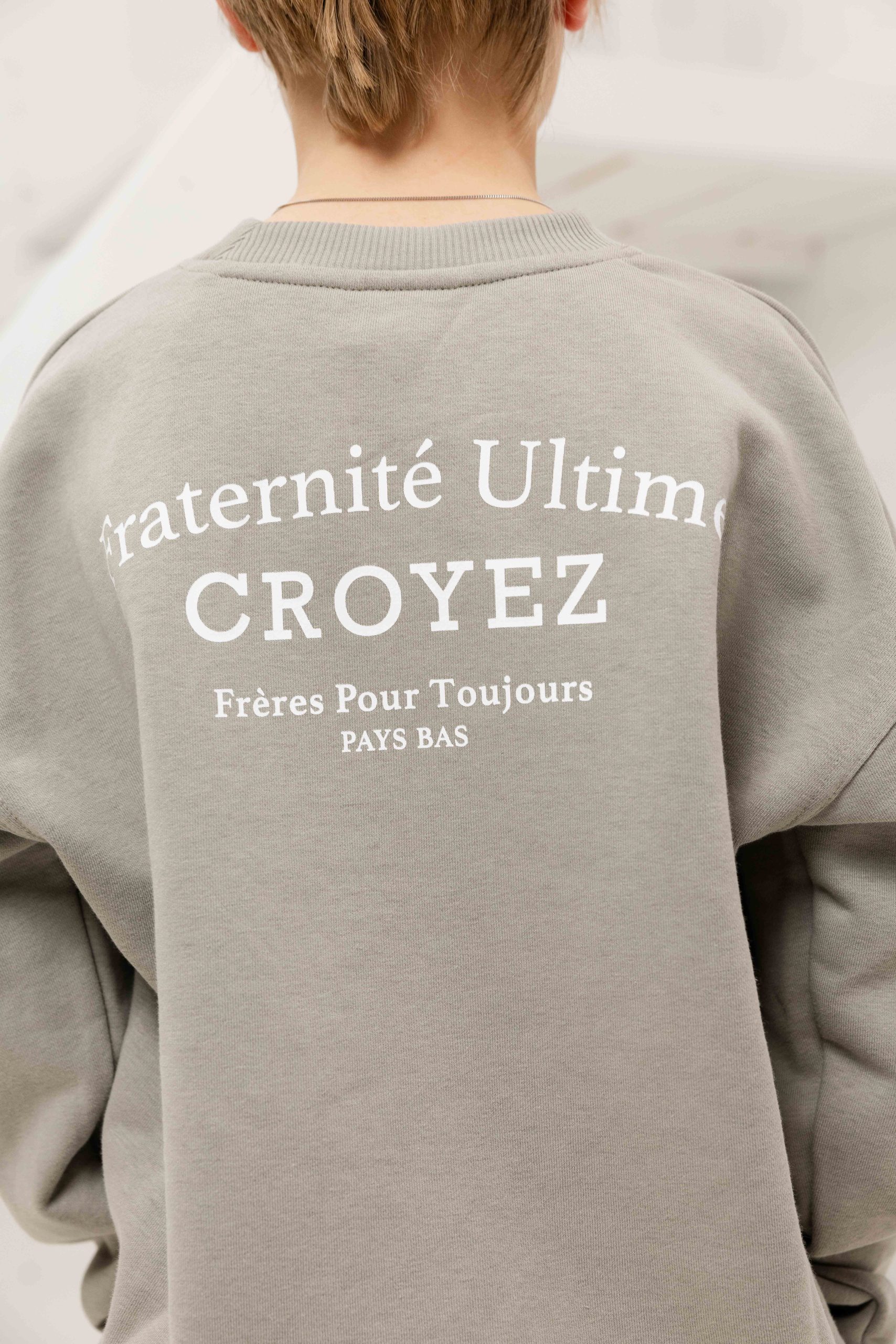 Croyez Fraternité Sweater Kids Grijs