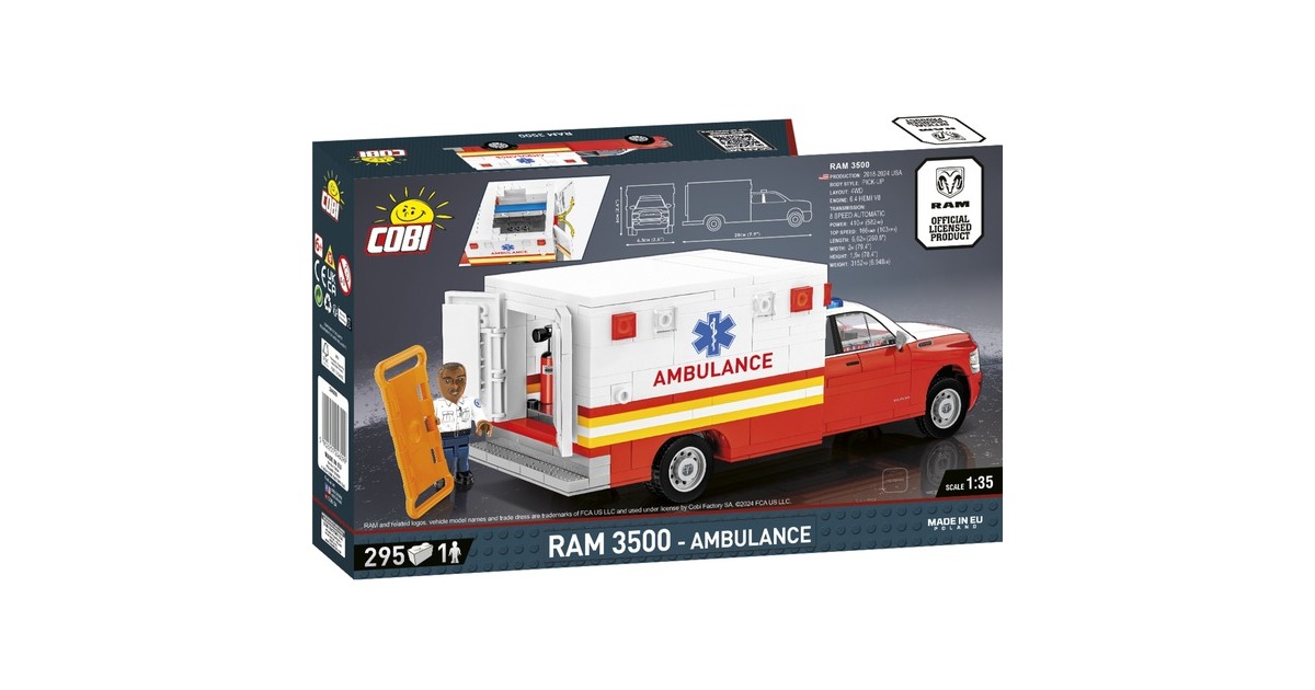 COBIRAM 3500 - Ambulance Constructiespeelgoed  (Schaal 1:35)