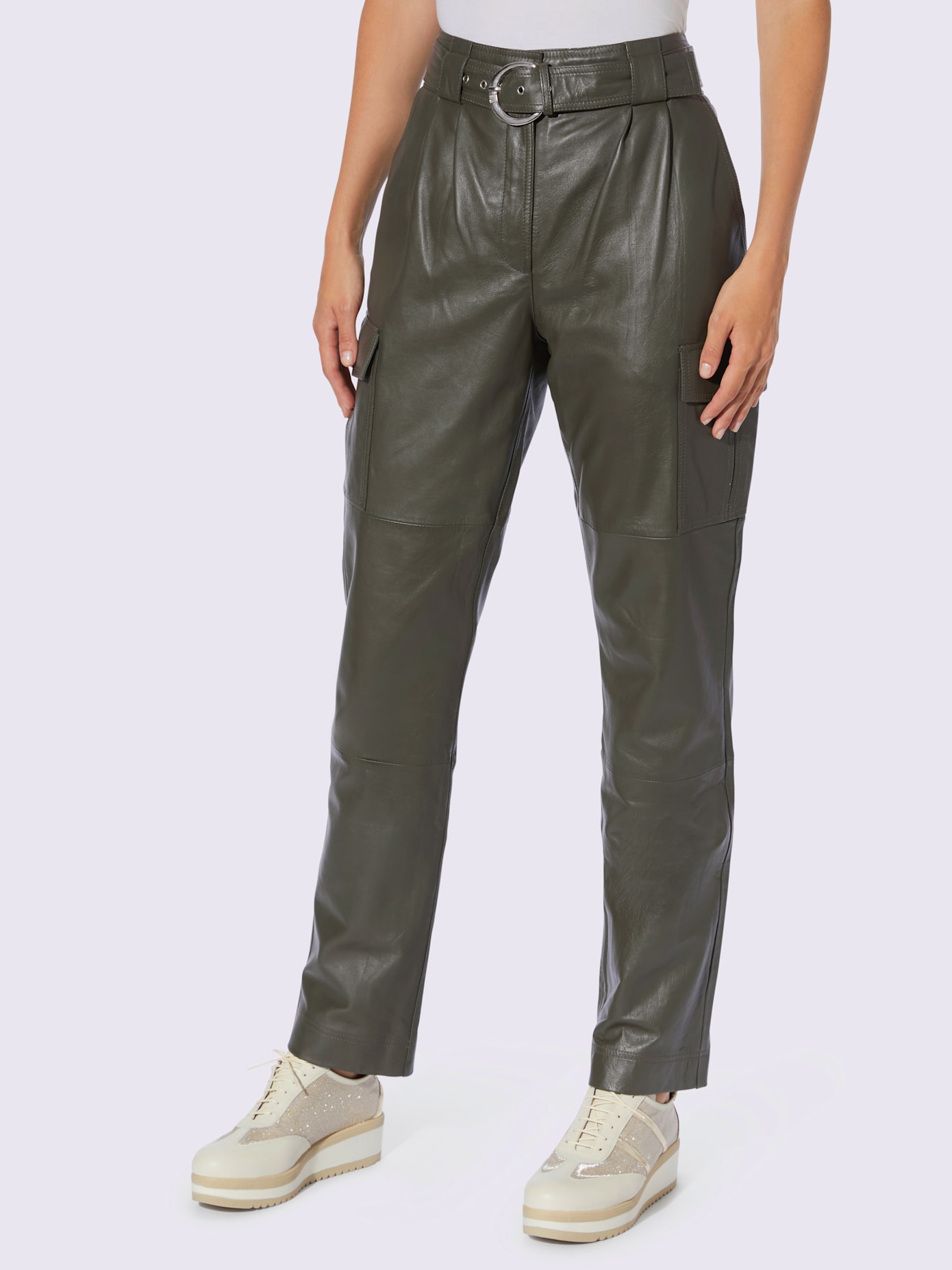 Pantalon en cuir cuir agneau nappa très doux