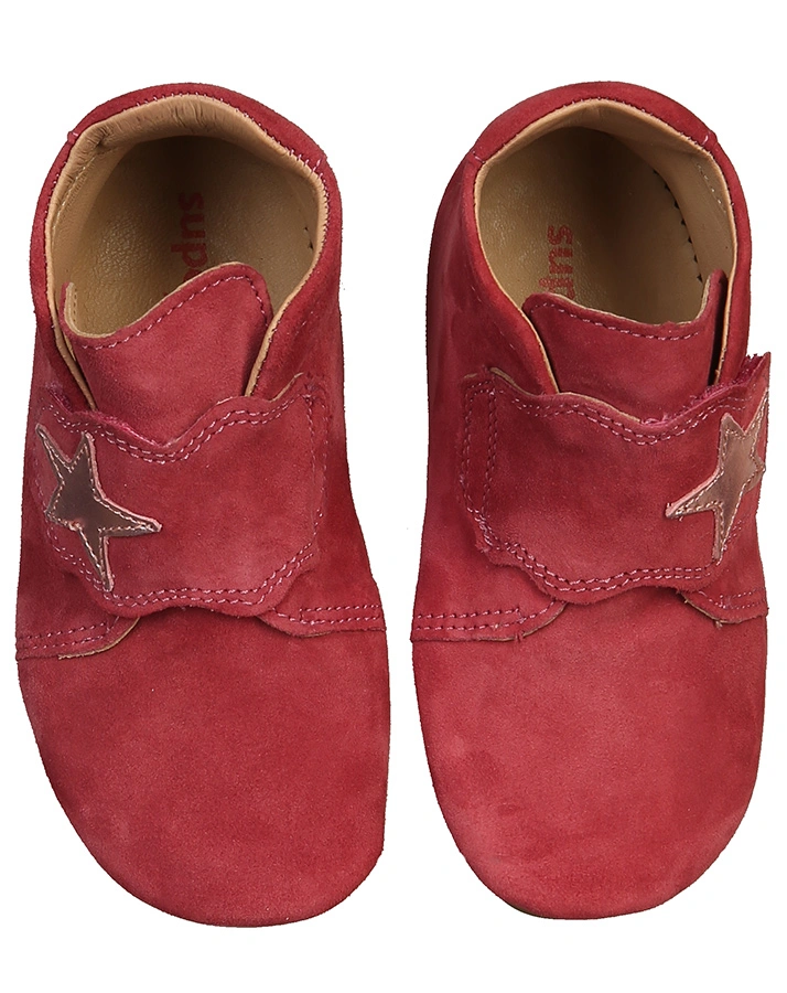 Klett-Krabbelschuhe PAPAGENO - STERN in pink