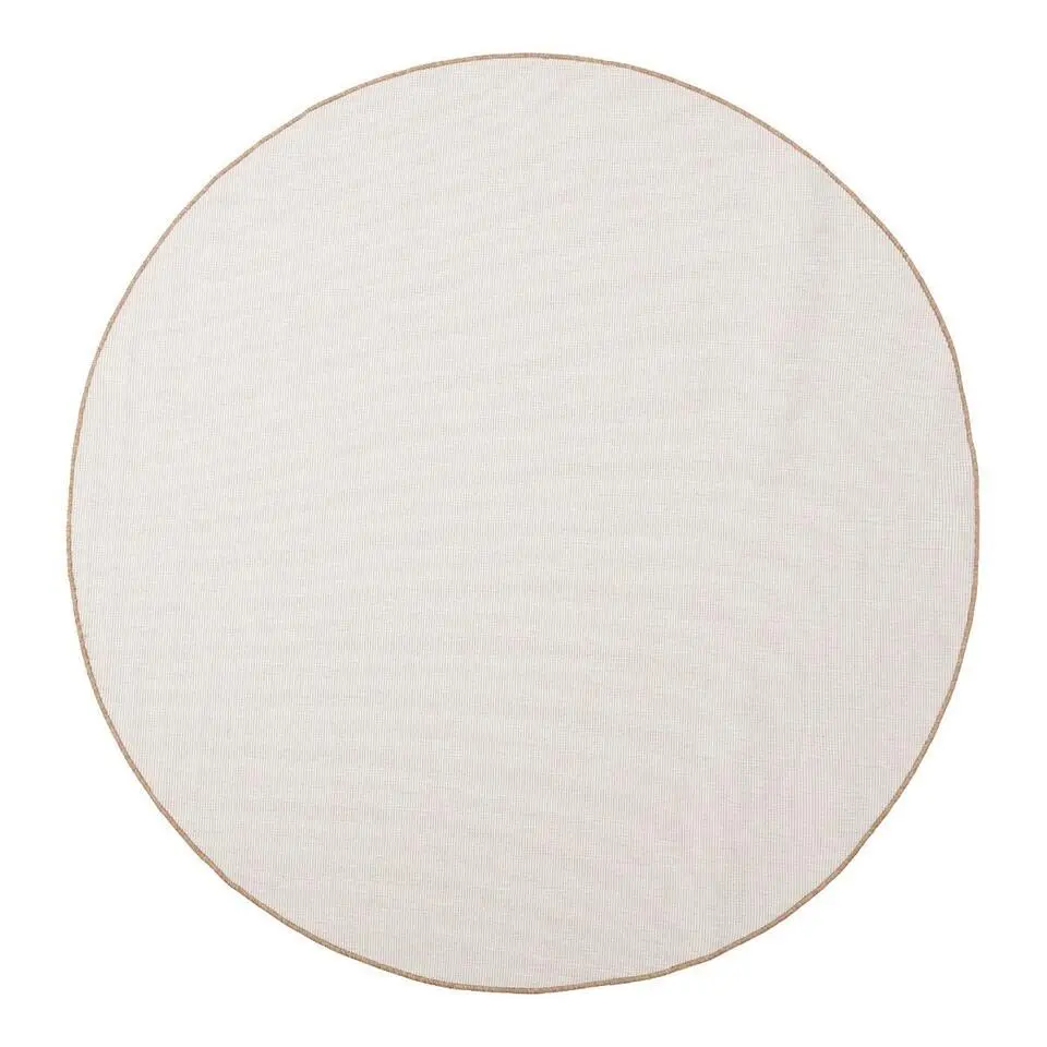 Interieur05 rond buitenkleed jute naturel uni - 240 x 240 cm