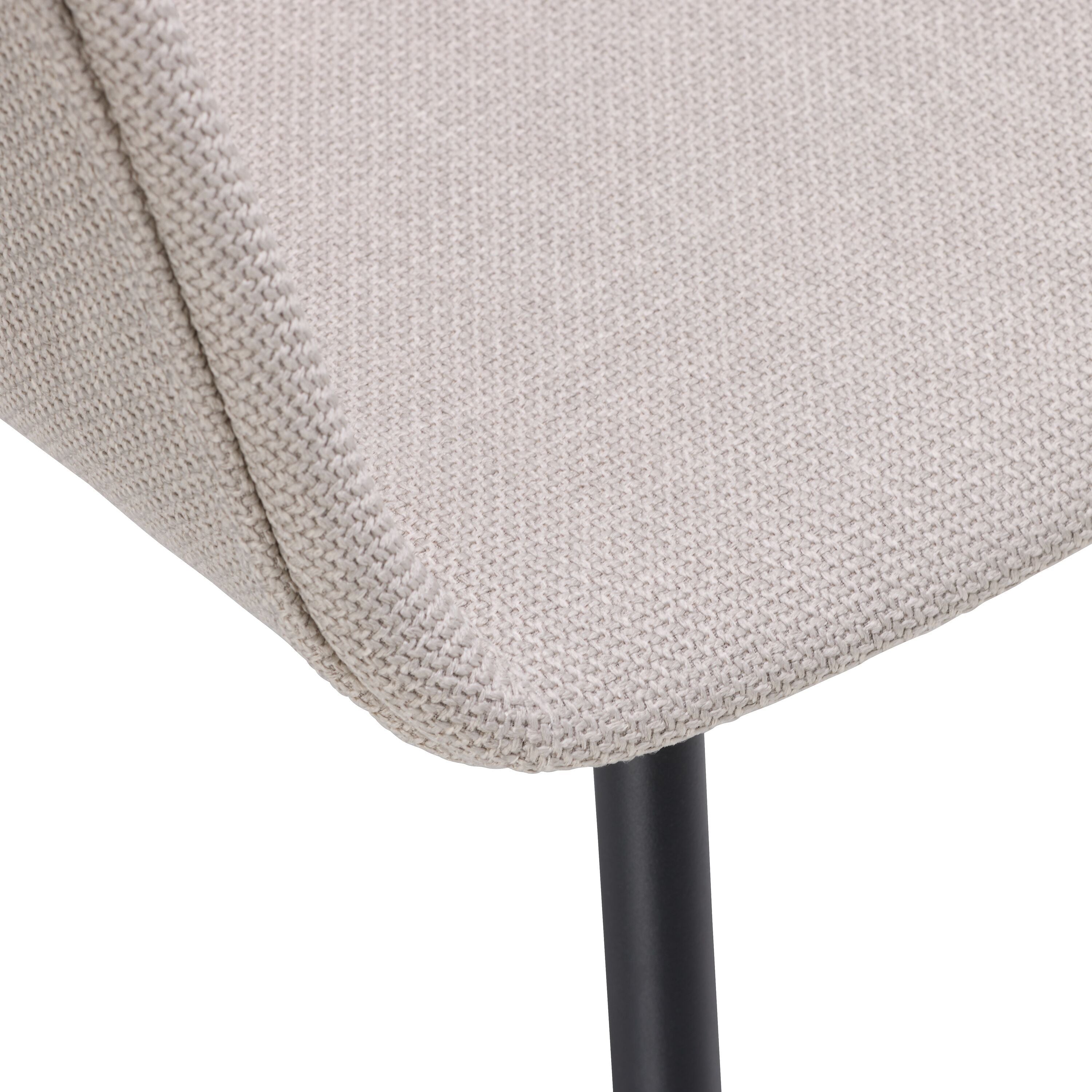 GIANNI Stuhl - Hellgrau / B: 53.5 cm x T: 55.0 cm x H: 84.0 cm