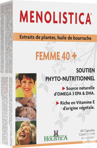 Holistica Menolistica Plus Femme 40 + 60 Capsules