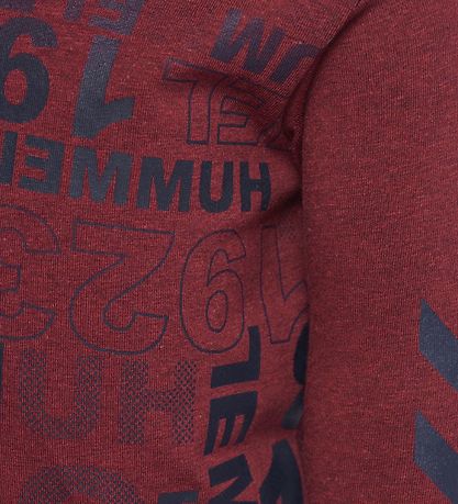 Hummel Bluse - HMLDerrick - Bordeaux m. Print