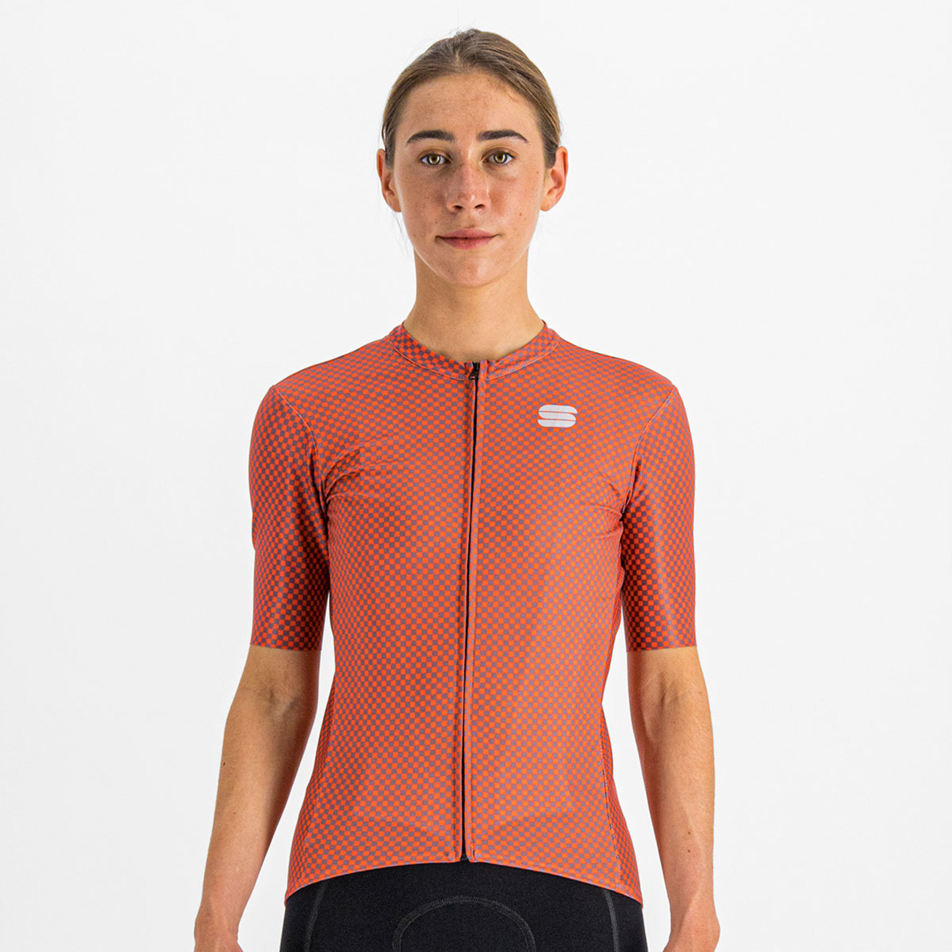 Sportful Checkmate Fietsshirt Korte Mouwen Roze Dames