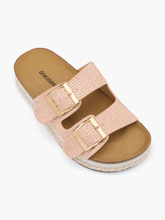 Graceland Offener Hausschuh pink