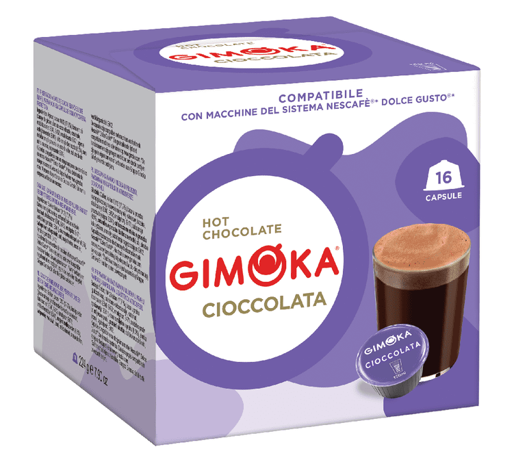 16 Capsules compatibles Nescafe® Dolce Gusto® cioccolata - GIMOKA