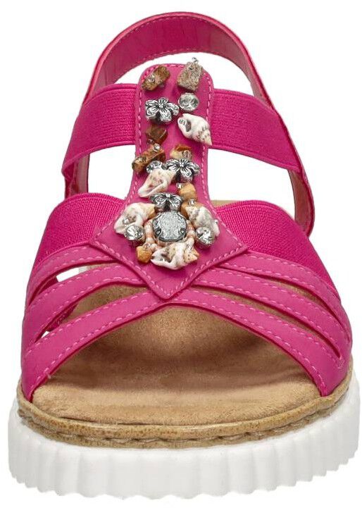 Rieker Sandalen Plat fuchsia