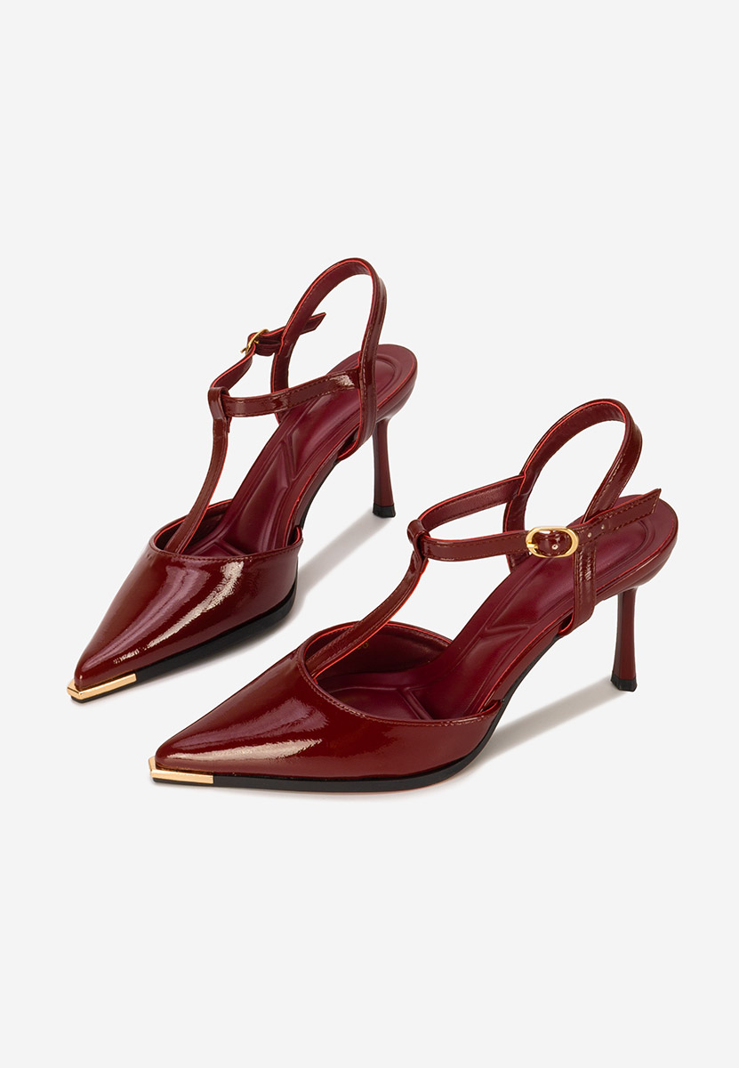 Chaussures slingback bordeaux Evenia