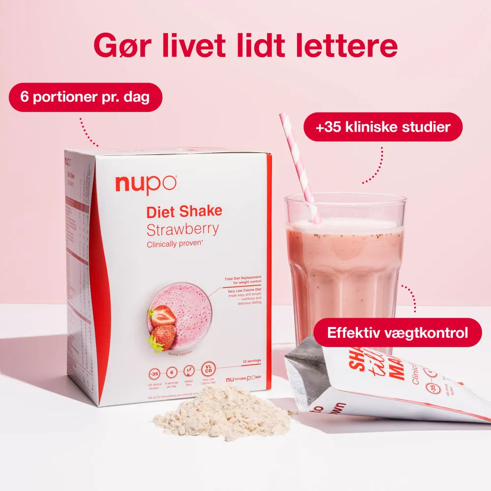 Nupo Diet Shake Strawberry - 384 g.