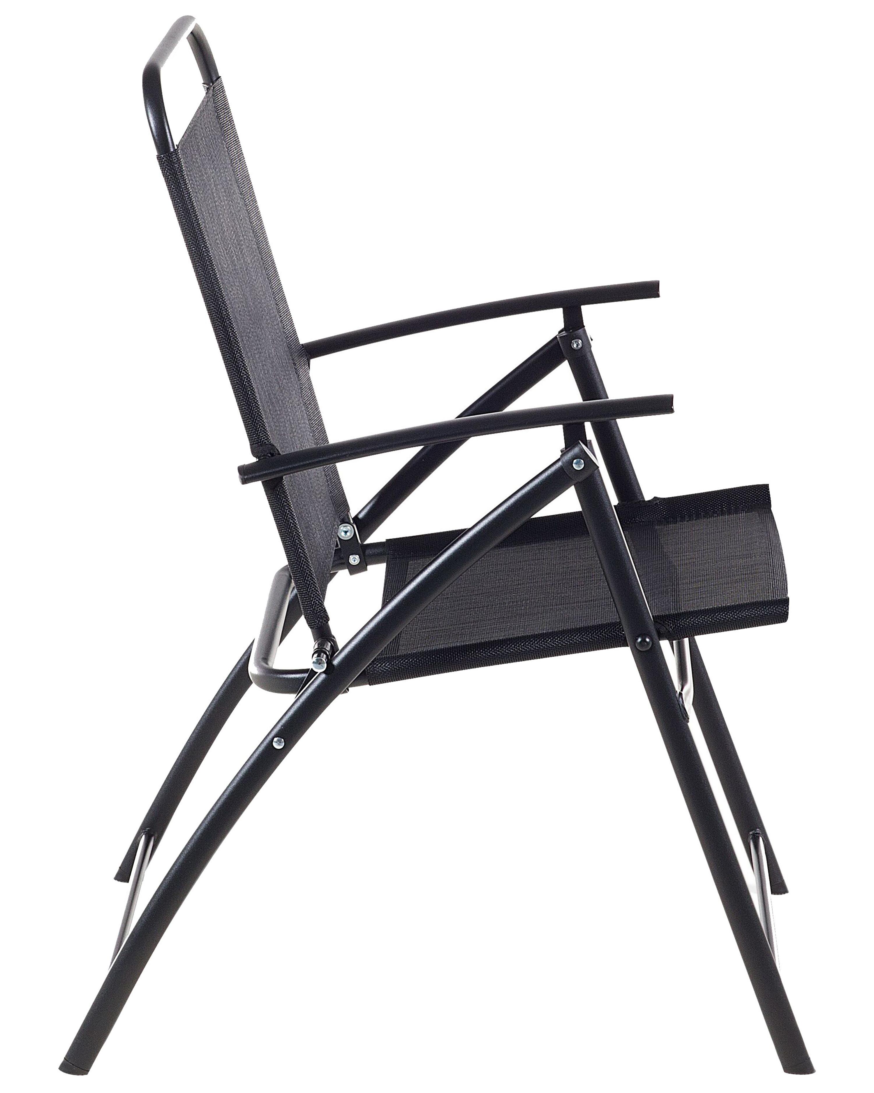 Set van 6 tuinstoelen LIVO Metaal Zwart