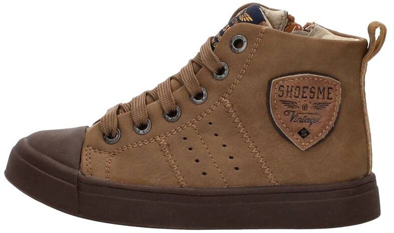 Shoesme Veterschoenen Hoog cognac